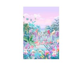 Fundo Fotográfico 1,50 X 2,20 - Jardim Tons Pastéis Lilás e Rosa 009
