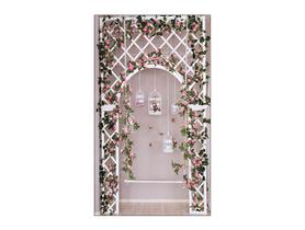Fundo Fotográfico 1,50 x 2,60 - Casamento Flores Rosa 001