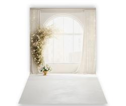 Fundo Fotográfico 1,50 X 2,70 - Efeito Janela Iluminada Branco Mães 117