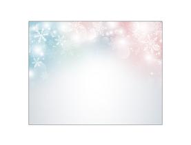 Fundo Fotográfico 1,55 X 1,20 - Azul com Flocos de Neve 023
