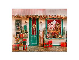 Fundo Fotográfico 1,55 X 1,20 - Cenário Fachada de Loja Natal 025 Fundo Fotográfico 1,55 X 1,20 - Cenário Fachada de Loja Natal 025