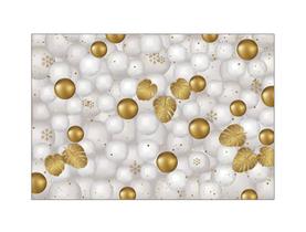 Fundo Fotográfico 2,20 x 1,50 - Ano Novo Balões Brancas e Douradas 001 Fundo Fotográfico 2,20 x 1,50 - Ano Novo Balões Brancas e Douradas 001