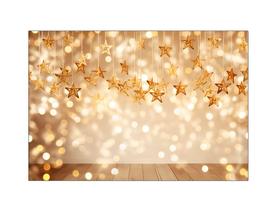Fundo Fotográfico 2,20 X 1,50 - Ano Novo Estrelas Douradas 007 Fundo Fotográfico 2,20 X 1,50 - Ano Novo Estrelas Douradas 007