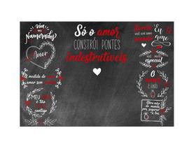 Fundo Fotográfico 2,20 x 1,50 - ChalkBoard Dia dos Namorados 020 Fundo Fotográfico 2,20 x 1,50 - ChalkBoard Dia dos Namorados 020