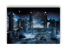 Fundo Fotográfico 2,20 x 1,50 - Halloween Cemitério 033