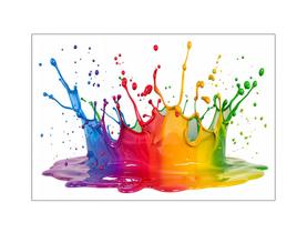 Fundo Fotográfico 2,20 x 1,50 - New Born Splash de Tintas Coloridas 027