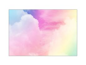 Fundo Fotográfico 2,20 x 1,50 - Nuvens Candy Color 005
