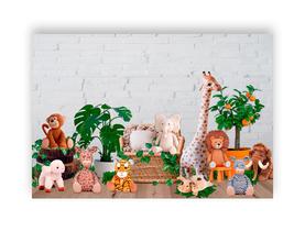 Fundo Fotográfico 2,20 X 1,50 - Safari Animais de Pelúcia 011 Fundo Fotográfico 2,20 X 1,50 - Safari Animais de Pelúcia 011