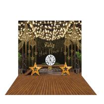 Fundo Fotográfico Ano Novo Cenário Tecido 1,20 x 1,70m Fundo Fotográfico Ano Novo Cenário Tecido 1,20 x 1,70m