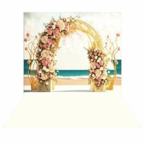 Fundo Fotográfico Arco Flor em Tecido 2,20m x 1,50m - F215 - Prime Decor Festas