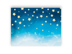 Fundo Fotográfico - Azul com Estrelas Pequeno Príncipe 018