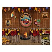 Fundo Fotográfico Cenario Estampa Festa Junina - 1,75x2,20m Fundo Fotográfico Cenario Estampa Festa Junina - 1,75x2,20m