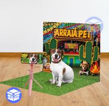 Fundo Fotográfico Cenário MDF Pet Arraiá Sertão Fundo Fotográfico Cenário MDF Pet Arraiá Sertão