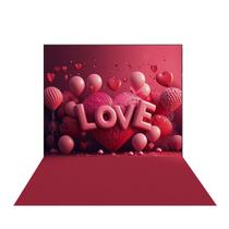 Fundo Fotográfico Dia dos Namorados Cenário Tecido 1,50 x 2,20m