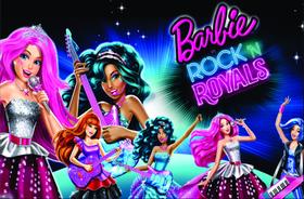 Fundo Fotográfico Em Tecido Barbie Rock In Royal 2,20X1,50.