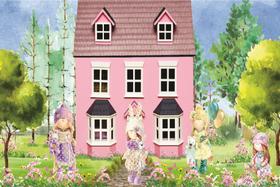 Fundo Fotográfico Em Tecido Bonecas De Pano 2,80X1,50.