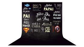 Fundo Fotográfico em Tecido Chalkboard Dia dos Pais Referências