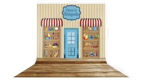 Fundo Fotográfico em Tecido Fábrica de Brinquedo - 150x170cm