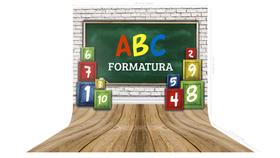 Fundo Fotográfico em Tecido Formatura Escola Quadro Caixas - 150x170cm