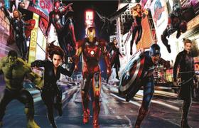 Fundo Fotográfico Em Tecido Heróis 2,60X1,50 Fundo Fotográfico Em Tecido Heróis 2,60X1,50