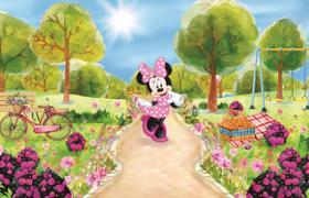 Fundo Fotográfico Em Tecido Minnie 2,20 X 1,50