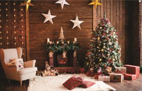 Fundo Fotográfico Em Tecido Natal 2,60X1,50