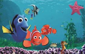 Fundo Fotográfico Em Tecido Nemo Amigos 2,20X1,50
