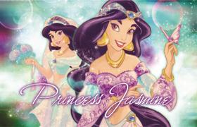 Fundo Fotográfico Em Tecido Princesa Jasmine 2,20X1,50