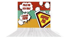 Fundo Fotográfico em Tecido Super Pai Quadrinhos - 150x170cm