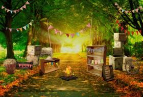 Fundo Fotográfico Festa Junina Cenário Tecido 1,50 x 2,20m