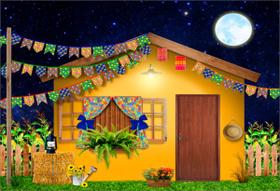 Fundo Fotográfico Festa Junina Cenário Tecido 1,70 x 2,50m - Fadrix