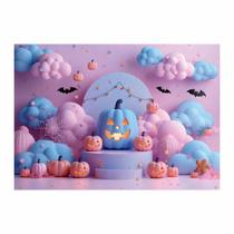 Fundo Fotográfico Halloween Cute Tecido 2,20M X 1,50M F1195 - Prime Decor Festas