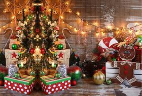 Fundo Fotográfico Natal Cenário Tecido 1,20 x 1,70m