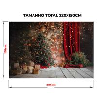 Fundo Fotográfico Tecido Natalino 2,2x1,5m Estúdio e Ensaio Infantil e Familiar