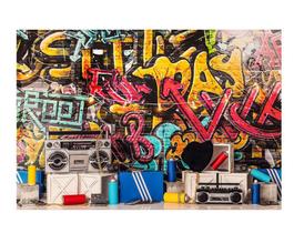 Fundo Fotográfico Tecido Sublimado Newborn 3D Grafitti Skate 2,20x1,50 WFF-488 - Wear