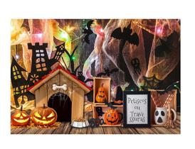 Fundo fotográfico Tecido Sublimado Newborn 3D Halloween 2,60x1,70 WFM-086