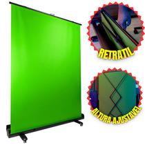 Fundo Infinito Tela Chroma Key Extra Grande 1,5x2m Retrátil Streamplify Screen Lift Com Rodinhas