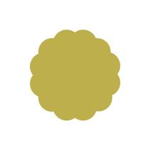 Fundo para Docinhos Dourado Chapado - 7cm - Curifest