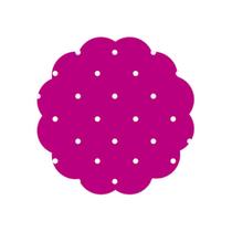 Fundo para Docinhos Pink com Branco Poá - 9cm Fundo para Docinhos Pink com Branco Poá - 9cm