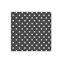 Fundo para Docinhos Poá Preto e Branco Quadrado - 8cm