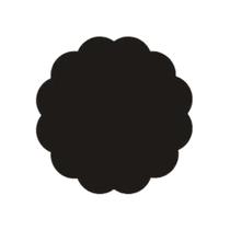 Fundo para Docinhos Preto Chapado - 9cm - Curifest