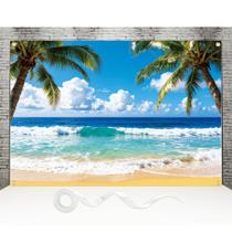 Fundo PURYOUNY 300x210 cm Festa Tropical na Praia Luau Fundo PURYOUNY 300x210 cm Festa Tropical na Praia Luau