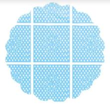 Fundo Rendado 9cm Azulão C/100 Regina Fundo Rendado 9cm Azulão C/100 Regina