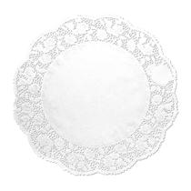 Fundo Rendado de Papel Redondo Branco 14cm - 24 un - Rizzo Fundo Rendado de Papel Redondo Branco 14cm - 24 un - Rizzo