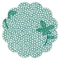 Fundo Rendado N. 7 Verde Escuro C/100 Curifest Fundo Rendado N. 7 Verde Escuro C/100 Curifest