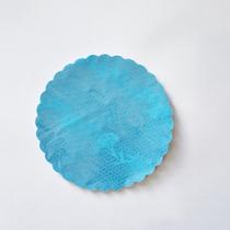 Fundo Rendado Plástico Doces Nº 9 Azul Claro - 100 unid Fundo Rendado Plástico Doces Nº 9 Azul Claro - 100 unid