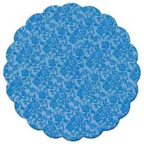 Fundo Rendado Redondo Azul Marinho 9cm - 100 unidades - Cromus - Rizzo Embalagens Fundo Rendado Redondo Azul Marinho 9cm - 100 unidades - Cromus - Rizzo Embalagens
