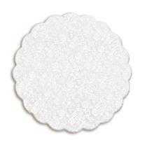 Fundo Rendado Redondo Branco 9cm - 100 unidades - Cromus - Rizzo Fundo Rendado Redondo Branco 9cm - 100 unidades - Cromus - Rizzo