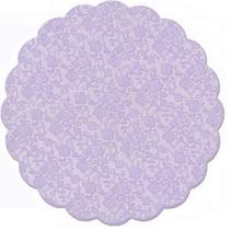 Fundo Rendado Redondo Lilás 7cm - 100 unidades - Cromus - Rizzo Embalagens Fundo Rendado Redondo Lilás 7cm - 100 unidades - Cromus - Rizzo Embalagens