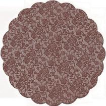 Fundo Rendado Redondo Marrom - 100 unidades - Cromus - Rizzo Fundo Rendado Redondo Marrom - 100 unidades - Cromus - Rizzo